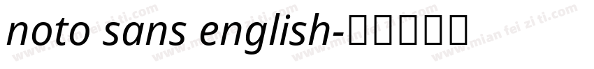 noto sans english字体转换